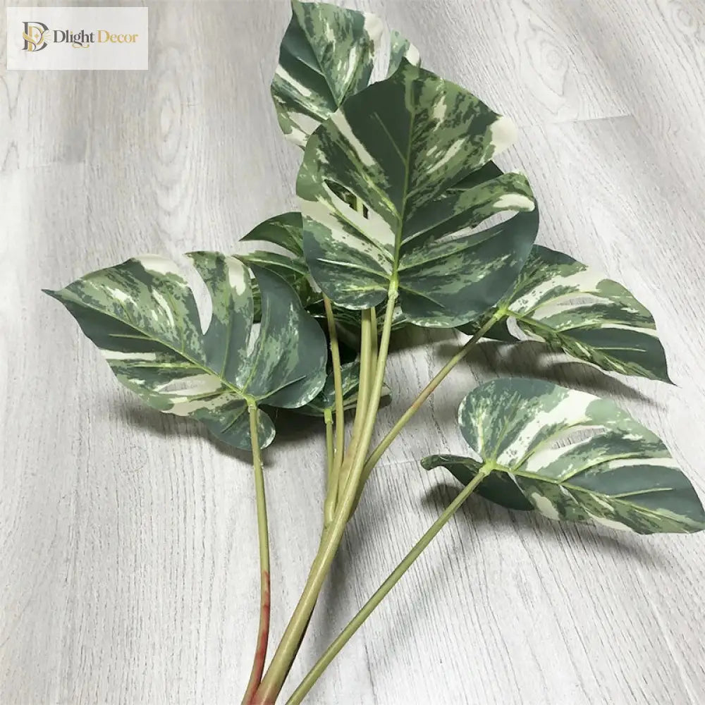 Dlight Decor 90cm Monstera Branch with Tropical Turtle Leaves