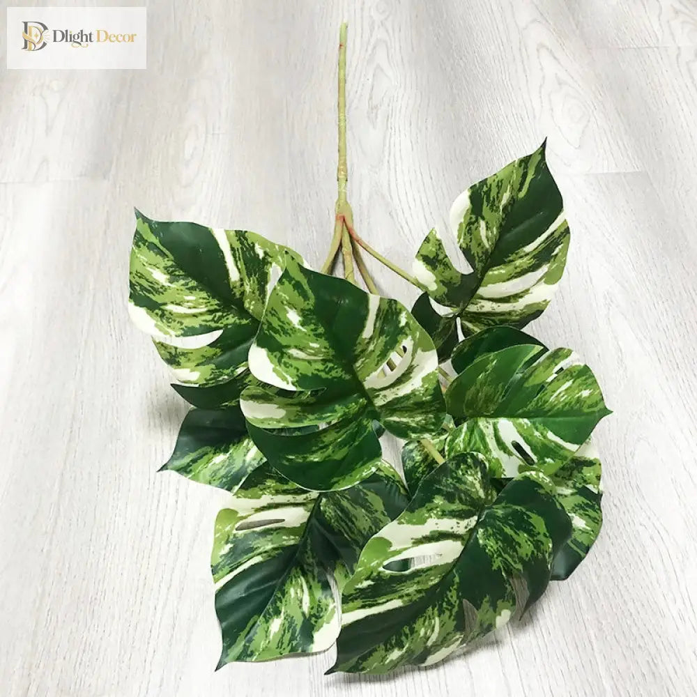 Dlight Decor 90cm Monstera Branch with Tropical Turtle Leaves