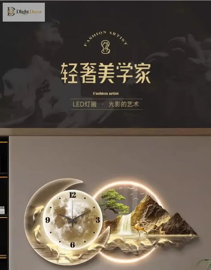 Dlight Decor Nordic Clock Wall Art for Modern Homes