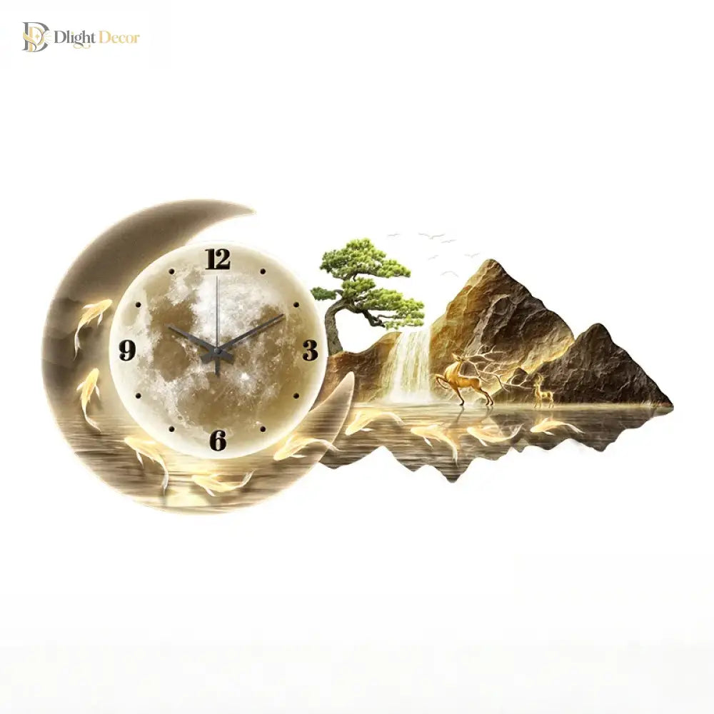 Dlight Decor Nordic Clock Wall Art for Modern Homes