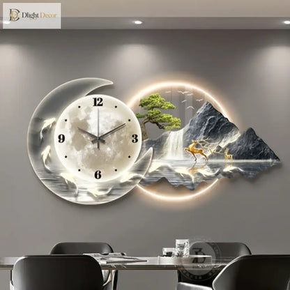 Dlight Decor Nordic Clock Wall Art for Modern Homes