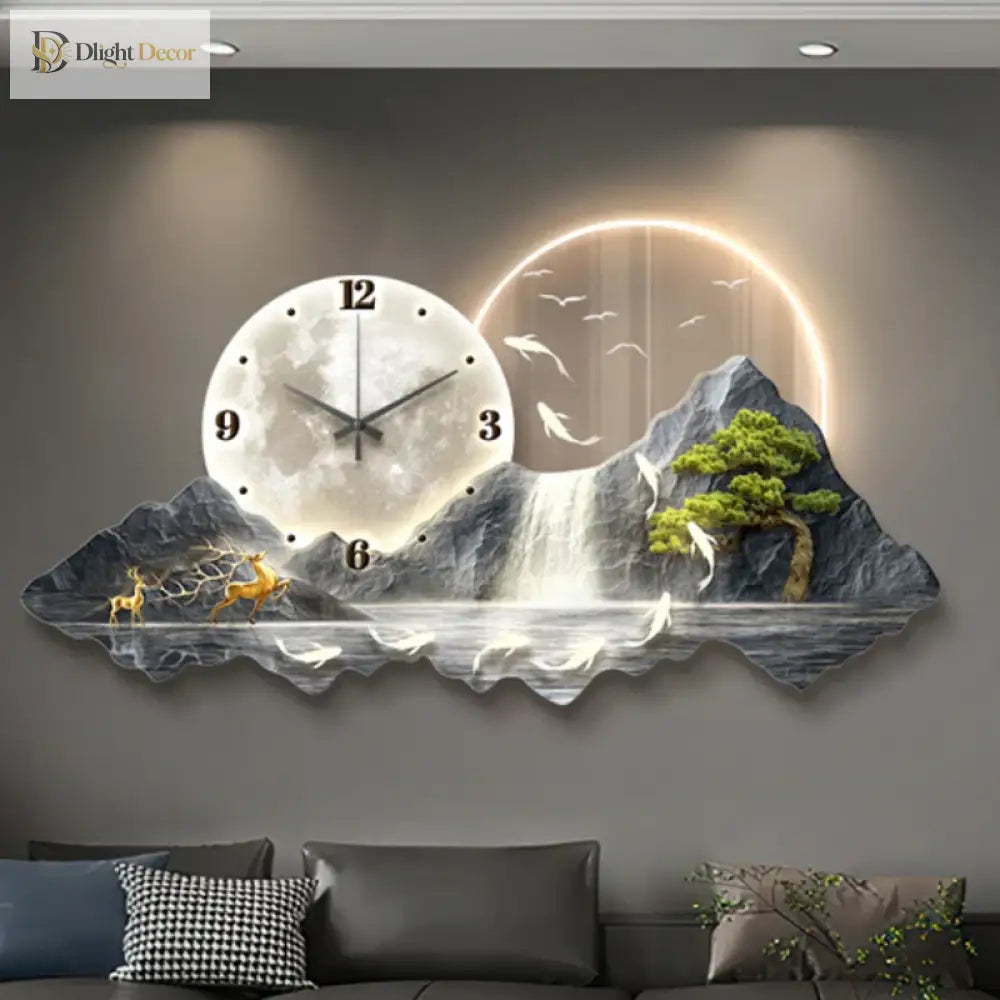 Dlight Decor Nordic Clock Wall Art for Modern Homes