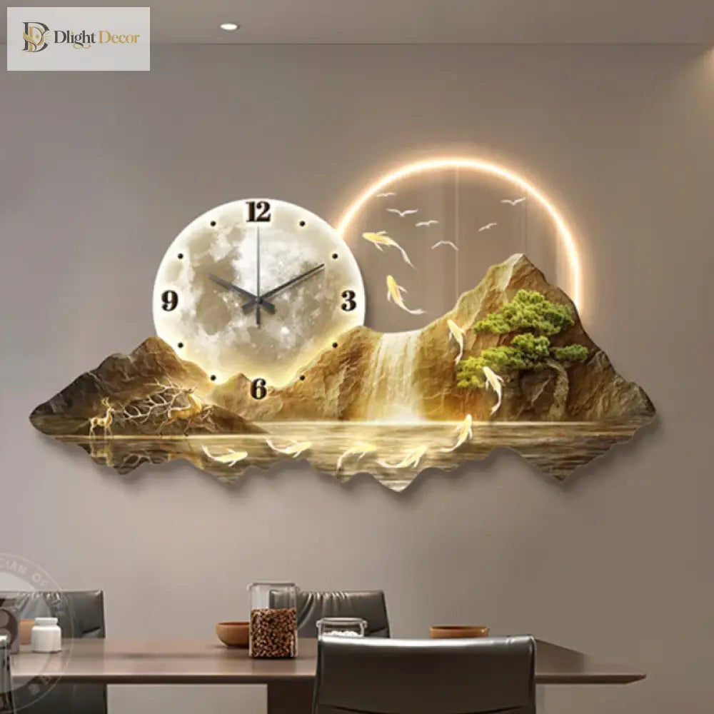 Dlight Decor Nordic Clock Wall Art for Modern Homes