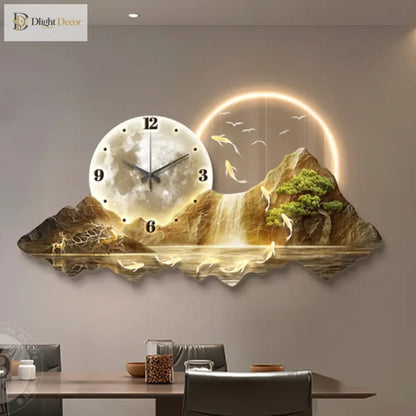 Dlight Decor Nordic Clock Wall Art for Modern Homes