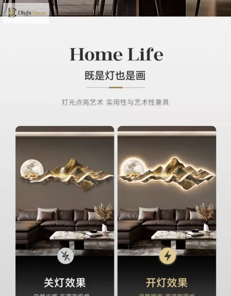 Dlight Decor Nordic Clock Wall Art for Modern Homes