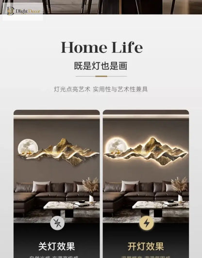 Dlight Decor Nordic Clock Wall Art for Modern Homes
