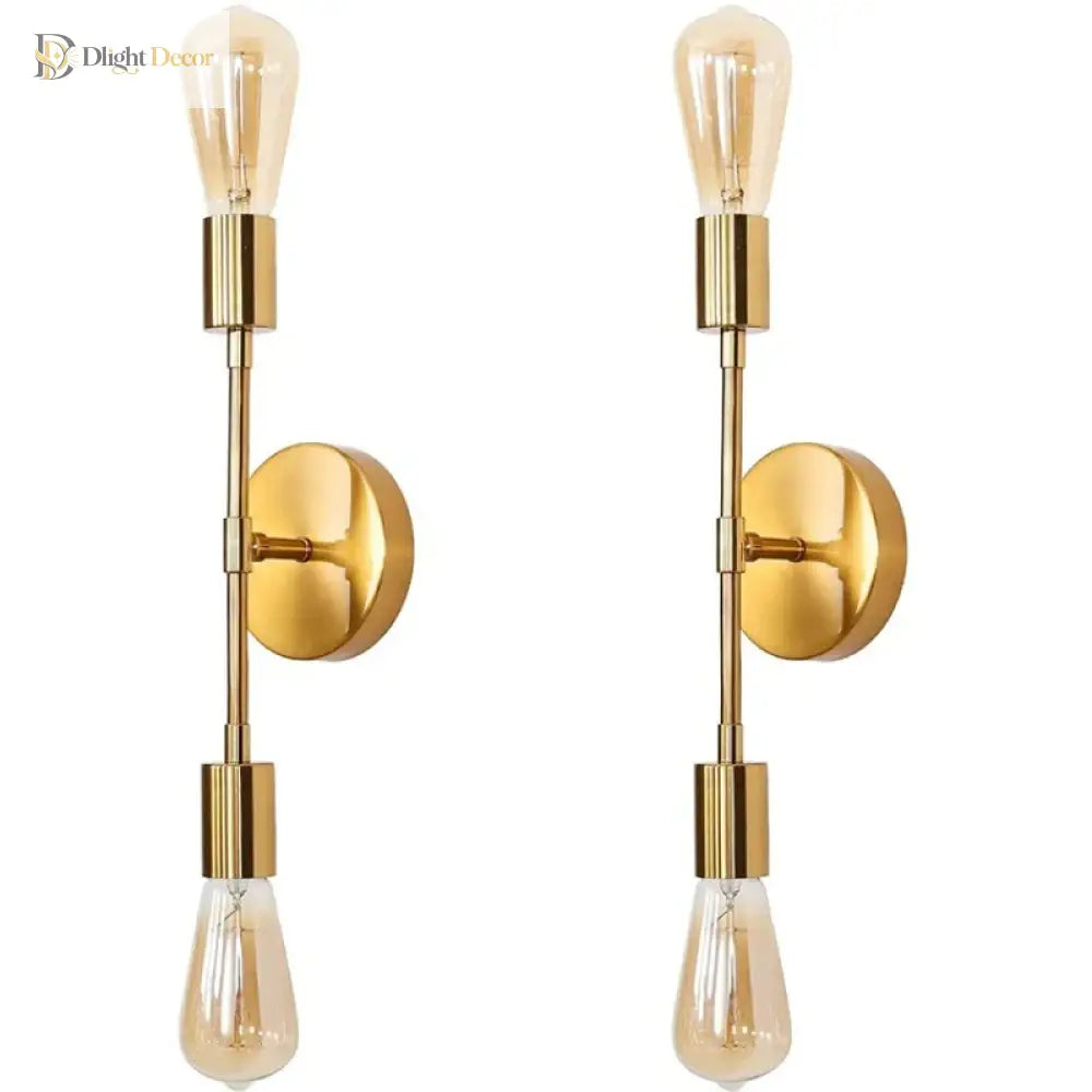 Double Industrial Wall Sconce | Modern Bathroom Lighting