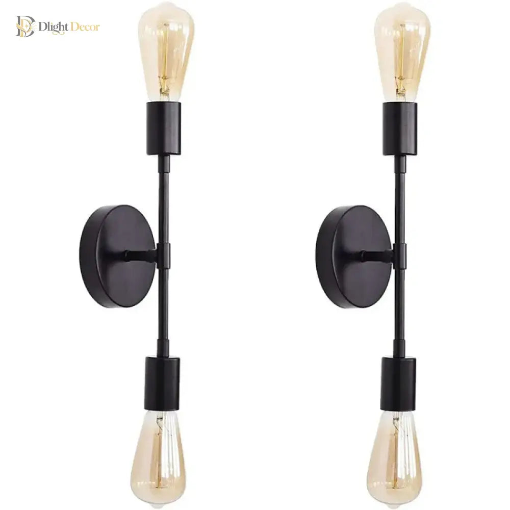 Double Industrial Wall Sconce | Modern Bathroom Lighting