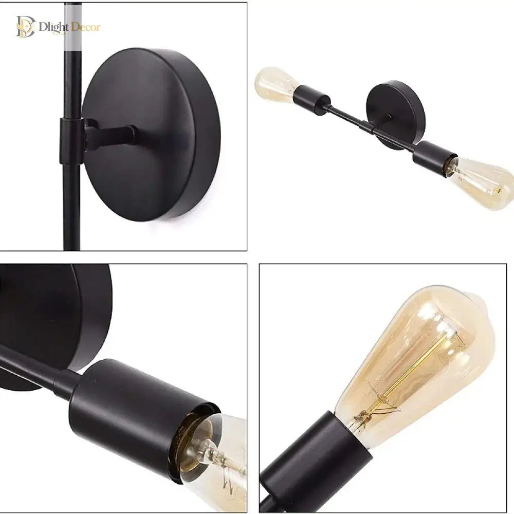 Double Industrial Wall Sconce | Modern Bathroom Lighting