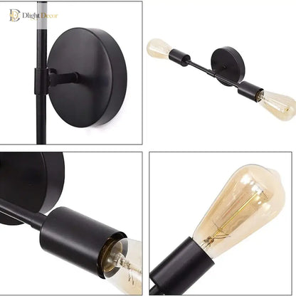 Double Industrial Wall Sconce | Modern Bathroom Lighting