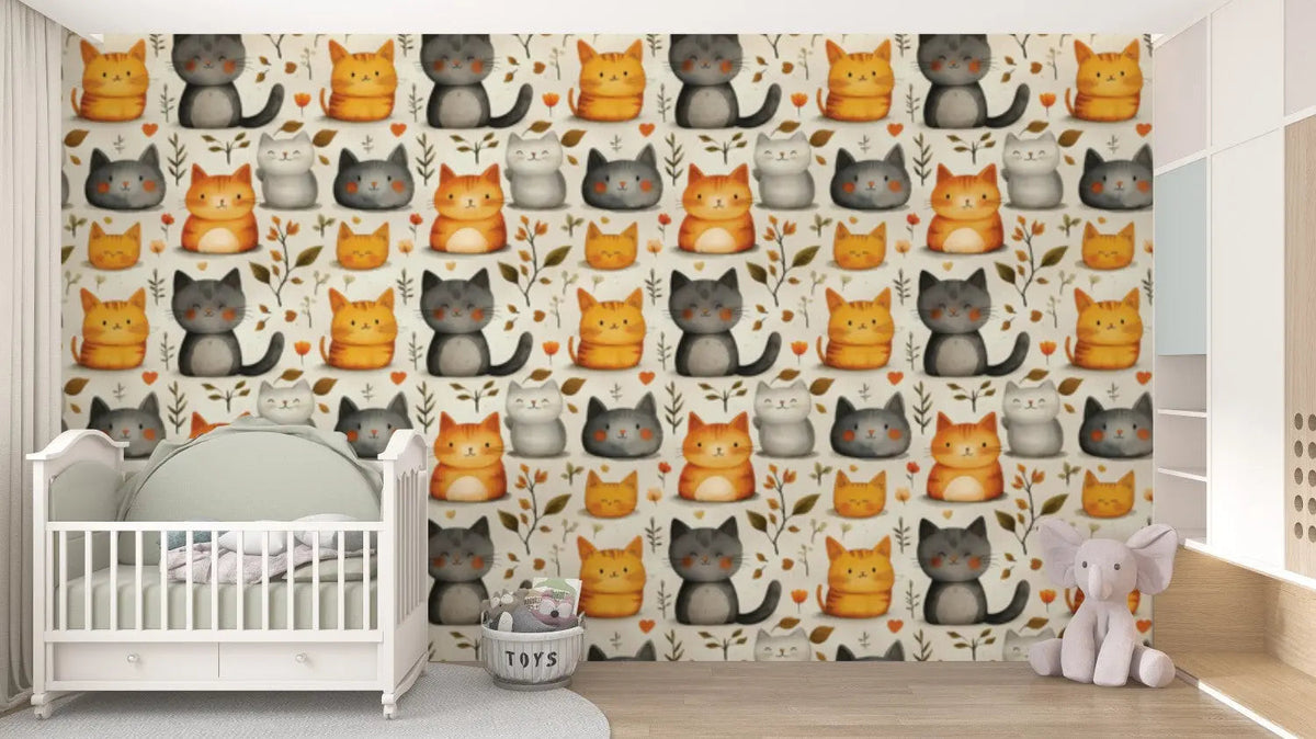 Feline Friends Autumn Cuddle