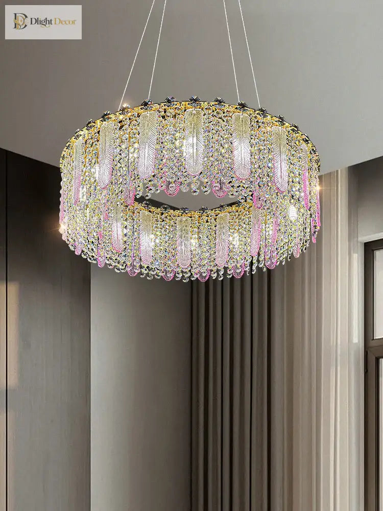 Elegant Crystal Chandelier | Bedroom &amp; Bedside Lighting