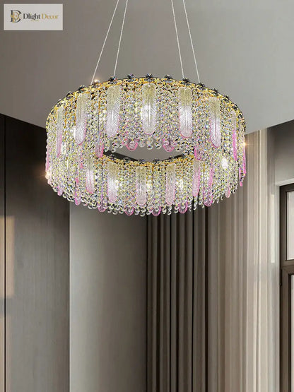 Elegant Crystal Chandelier | Bedroom &amp; Bedside Lighting