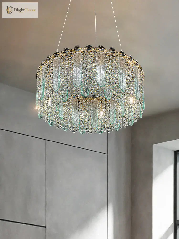 Elegant Crystal Chandelier | Bedroom &amp; Bedside Lighting