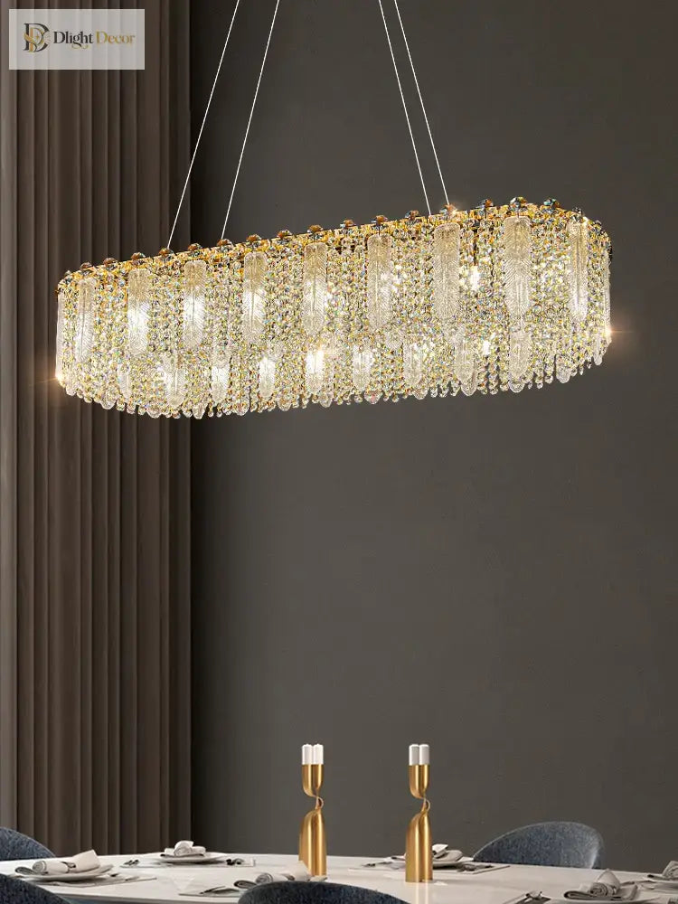 Elegant Crystal Chandelier | Bedroom &amp; Bedside Lighting