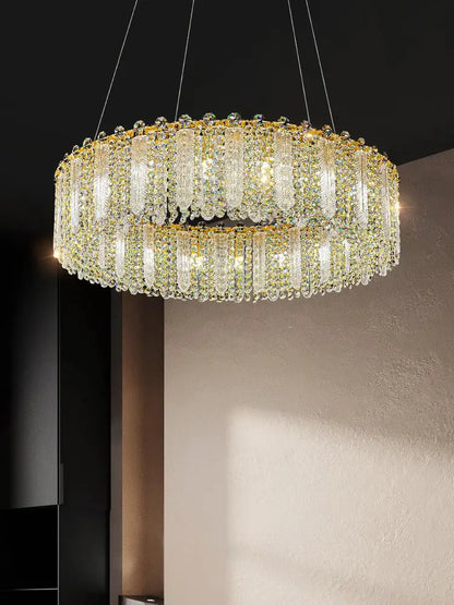Elegant Crystal Chandelier | Bedroom &amp; Bedside Lighting