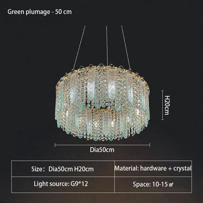 Elegant Crystal Chandelier | Bedroom &amp; Bedside Lighting