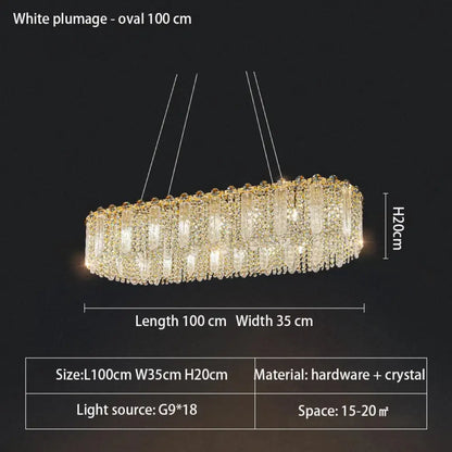 Elegant Crystal Chandelier | Bedroom &amp; Bedside Lighting