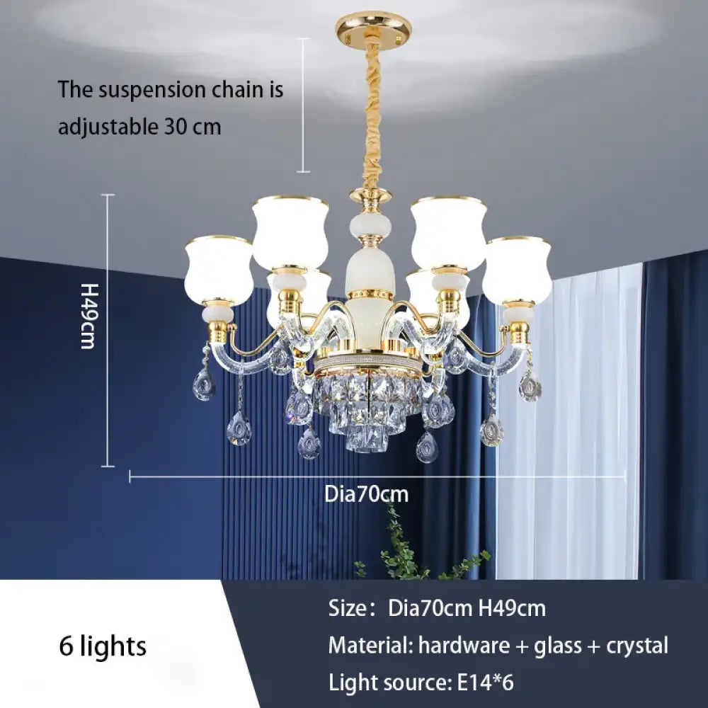 Elegant Crystal European Chandelier | Dining Room Lighting