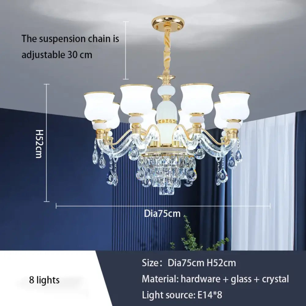 Elegant Crystal European Chandelier | Dining Room Lighting