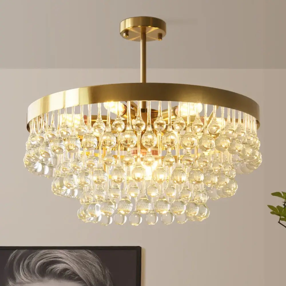 Elegant Gold Chandelier | Dining Room Home Lighting