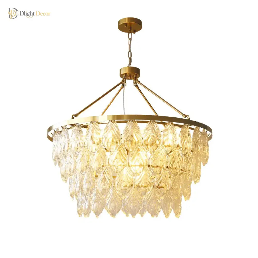 Elegant Gold Chandelier | Dining Room Home Lighting