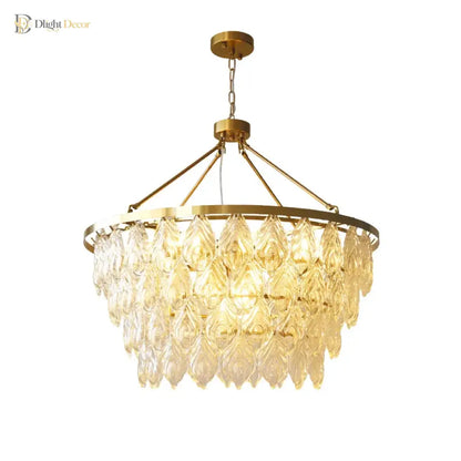 Elegant Gold Chandelier | Dining Room Home Lighting