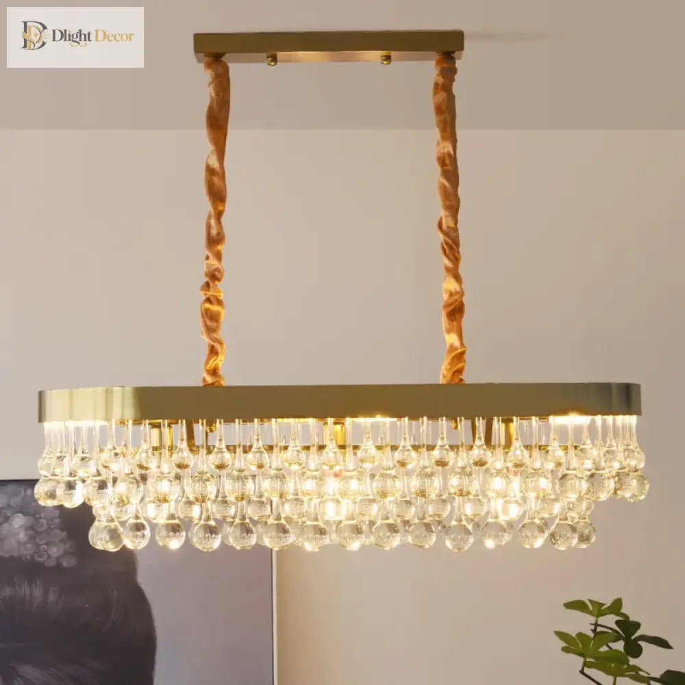 Elegant Gold Chandelier | Dining Room Home Lighting