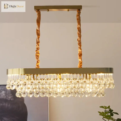 Elegant Gold Chandelier | Dining Room Home Lighting