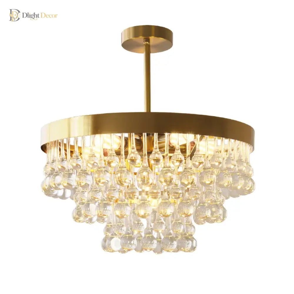 Elegant Gold Chandelier | Dining Room Home Lighting