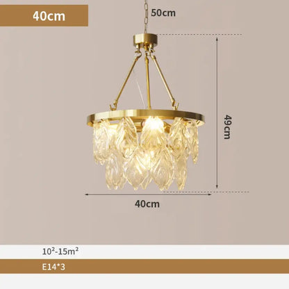 Elegant Gold Chandelier | Dining Room Home Lighting