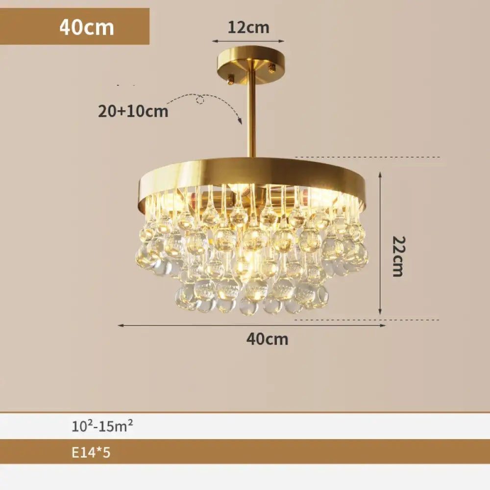 Elegant Gold Chandelier | Dining Room Home Lighting