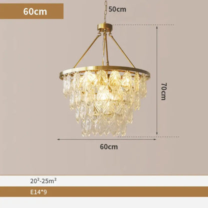 Elegant Gold Chandelier | Dining Room Home Lighting