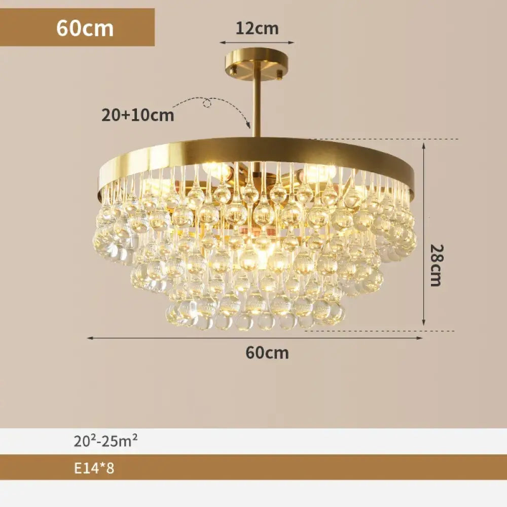 Elegant Gold Chandelier | Dining Room Home Lighting