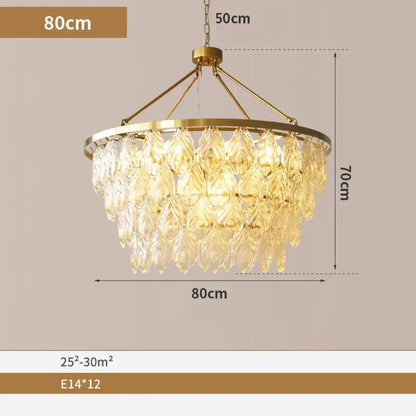 Elegant Gold Chandelier | Dining Room Home Lighting