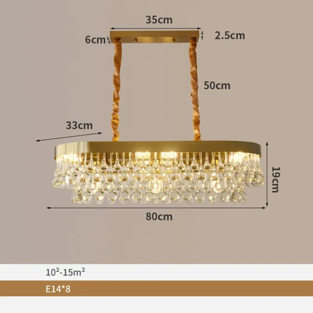 Elegant Gold Chandelier | Dining Room Home Lighting