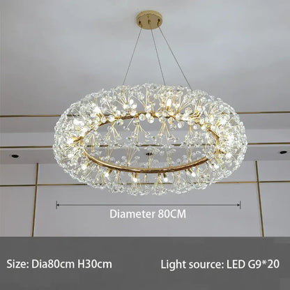 Elegant K9 LED Modern Chandelier | Dining Room Lighting