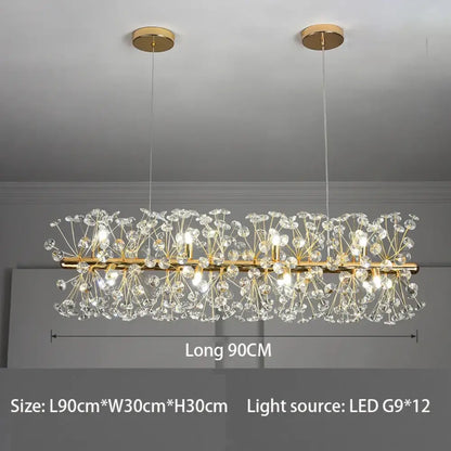 Elegant K9 LED Modern Chandelier | Dining Room Lighting
