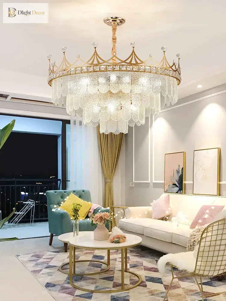 Elegant K9 Minimalist Chandelier | Bedroom Home Lighting
