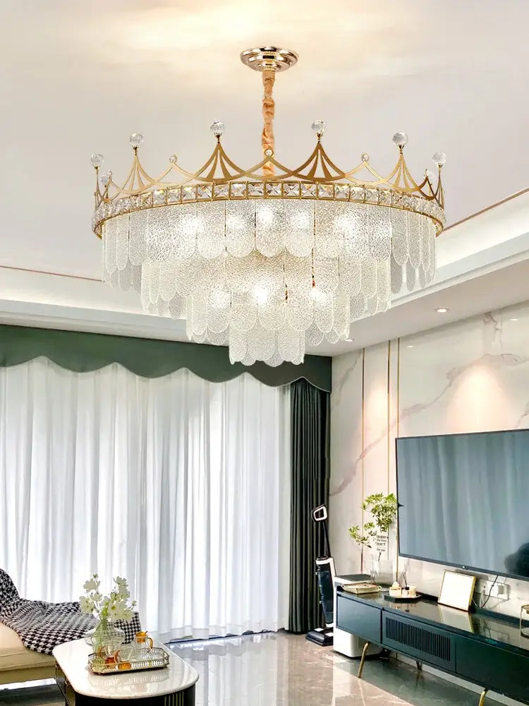 Elegant K9 Minimalist Chandelier | Bedroom Home Lighting