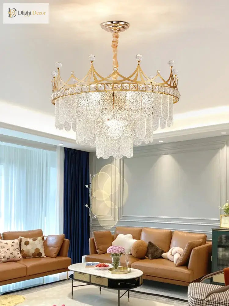 Elegant K9 Minimalist Chandelier | Bedroom Home Lighting