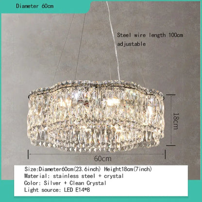 Elegant K9 Modern Chandelier | Dining Room Home Lighting