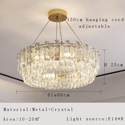 Elegant LED Modern Chandelier | Living Room Home Lighting