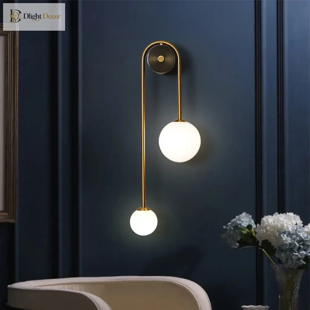 Elegant LED Nordic Modern Wall Sconce | Bedroom Lighting