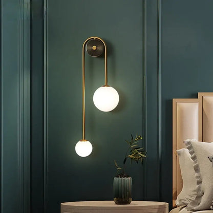 Elegant LED Nordic Modern Wall Sconce | Bedroom Lighting