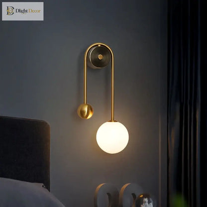 Elegant LED Nordic Modern Wall Sconce | Bedroom Lighting
