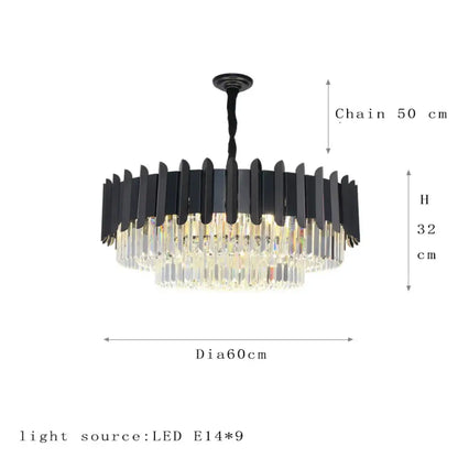 Elegant Modern Crystal Chandelier | Bedroom Home Lighting
