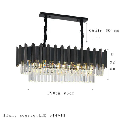 Elegant Modern Crystal Chandelier | Bedroom Home Lighting