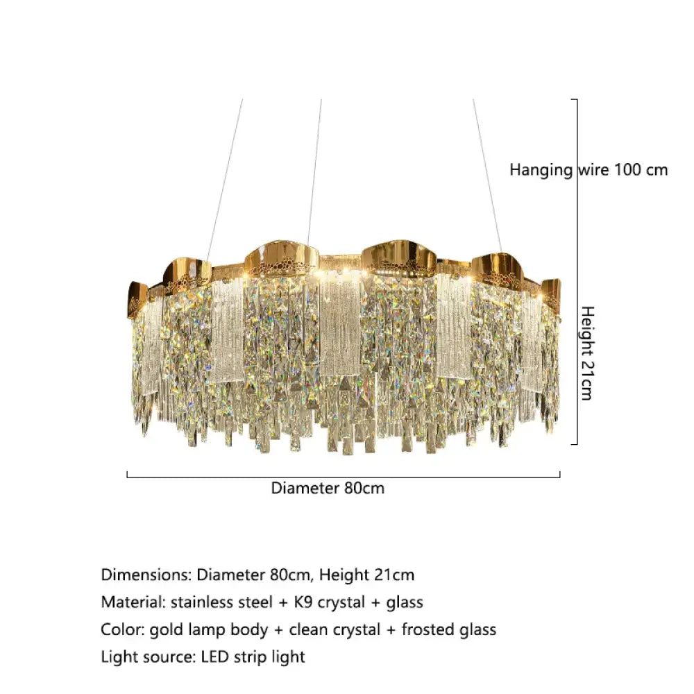 Elegant Modern Crystal Chandelier | Dining Room Lighting