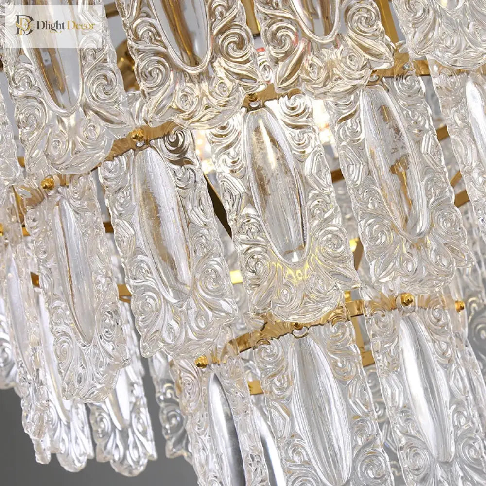 Elegant Modern Glass Chandelier | Dining Room Lighting